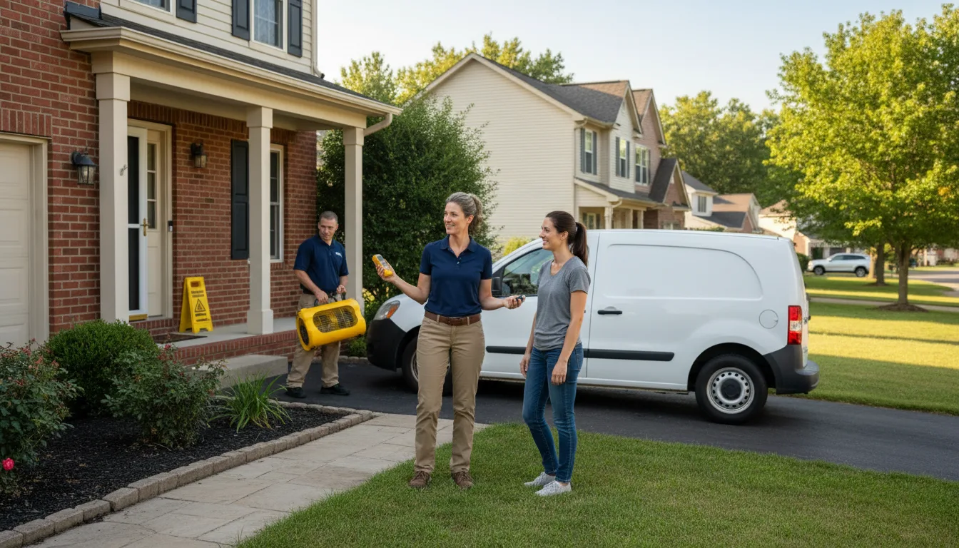 Residential water damage restoration in Moore, ID